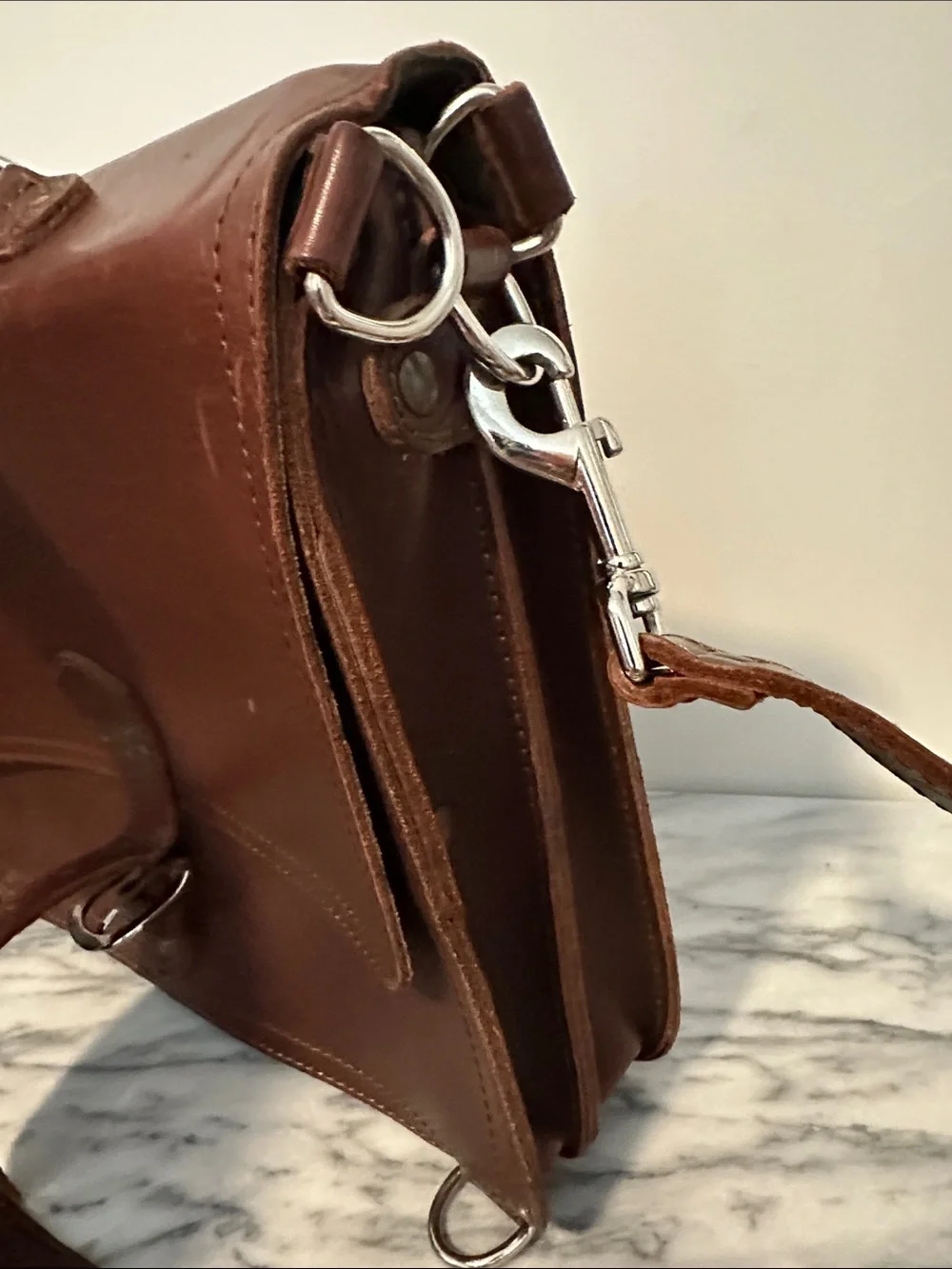 Saddleback Leather Co. Slim Briefcase Chestnut Full Grain Leather Messenger Bag